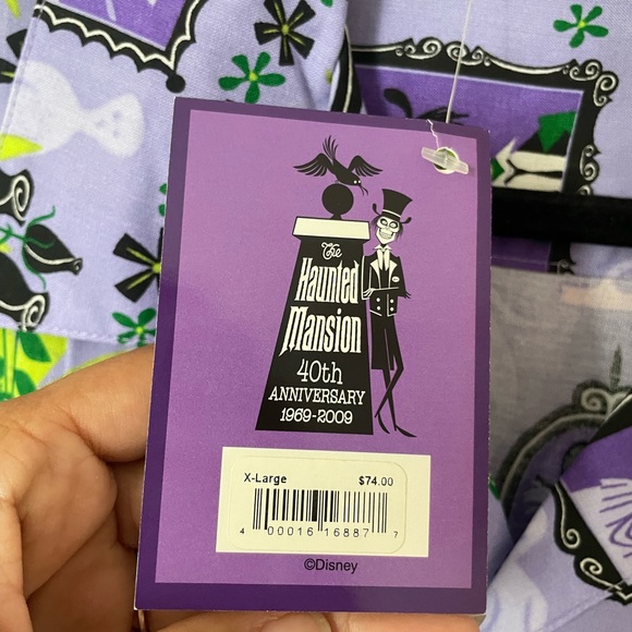 Disney Haunted Mansion Anniversary Men's Shirt - Picture 3 of 4